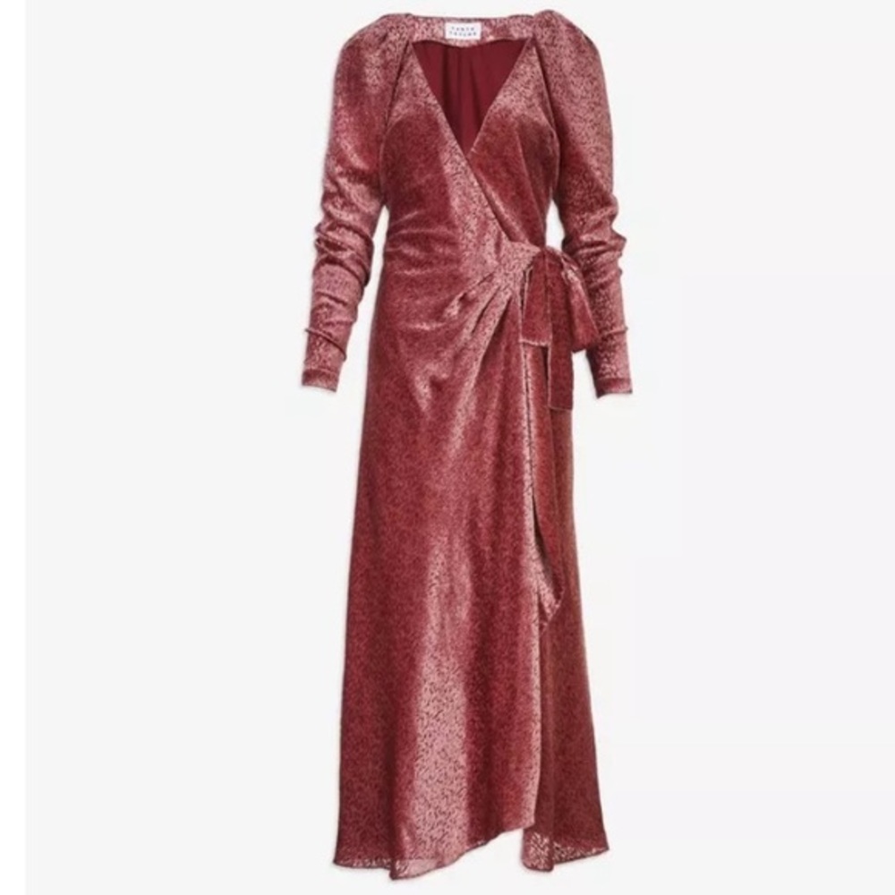 TANYA TAYLOR LAUREEN WRAP DRESS ROSE NWT SZ 8